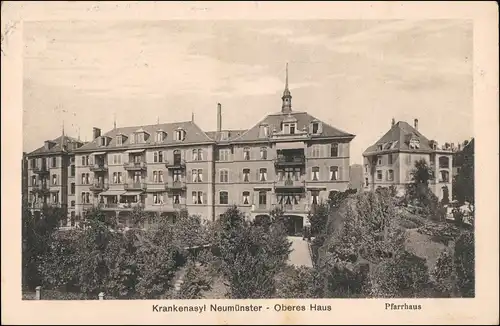 Ansichtskarte Riesbach-Zürich Kranken und Diakonissenanstalt 1924