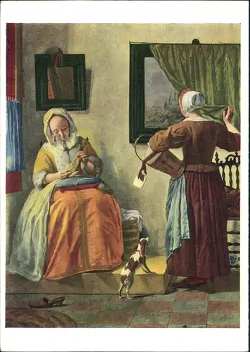 Ansichtskarte  Soho Card 269 GABRIEL METSU THE LETTER READER 1960