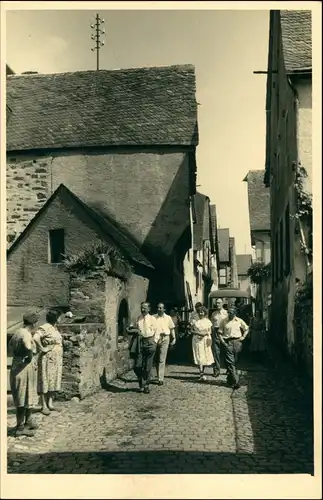 Bruttig-Fankel Privatfoto  Urlauber Einheimischen Strasse 1952 Privatfoto