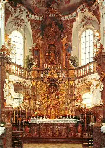 Ansichtskarte Andechs Klosterkirche - Innen 1994