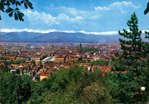 Cartoline Turin Torino Blick über die Stadt 1988