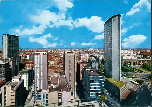 Cartoline Mailand Milano Zentralbahnhof - Hochhäuser 1978