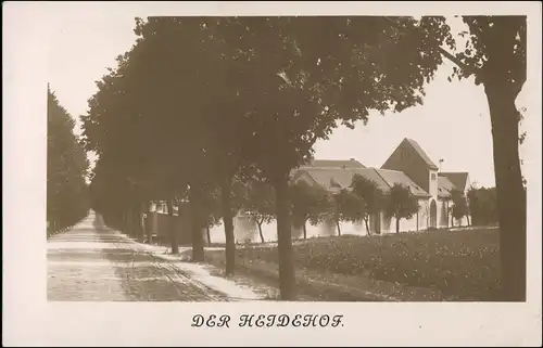 Schulzendorf (b. Ludwigsfelde) Straßenpartie Heidehof 1928 Privatfoto