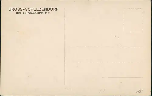 Schulzendorf (b. Ludwigsfelde) Straßenpartie Heidehof 1928 Privatfoto