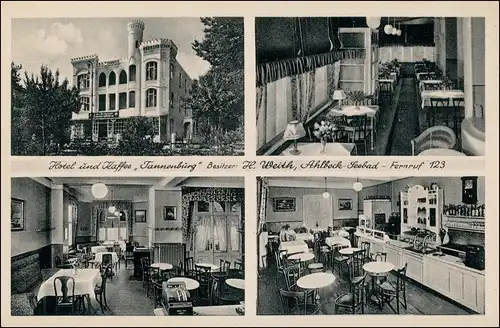 Ansichtskarte Ahlbeck (Usedom) Hotel Tanneburg 4 Bild 1949