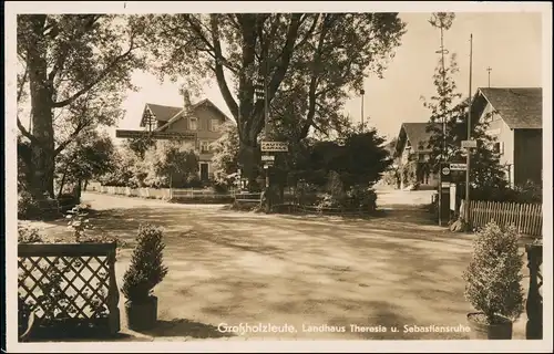 Ansichtskarte Großholzleute-Isny Straßen - Gasthäuser 1935