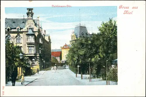 Ansichtskarte Kiel Dahlmannstrasse 1909