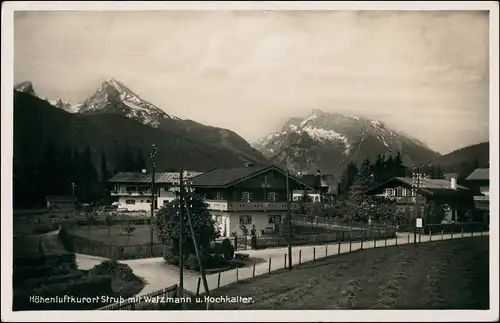 Ansichtskarte Strub-Bischofswiesen Straßenpartie 1932