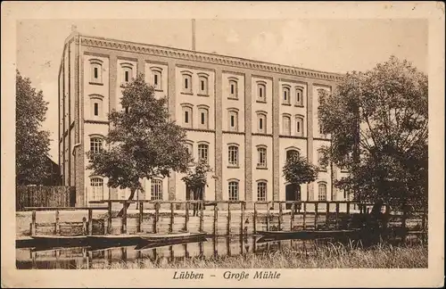 Ansichtskarte Lübben (Spreewald) Lubin (Błota) Große Mühle 1928
