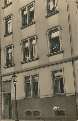 Foto Offenbach (Main) Hausfassade - Familie 1919 Privatfoto