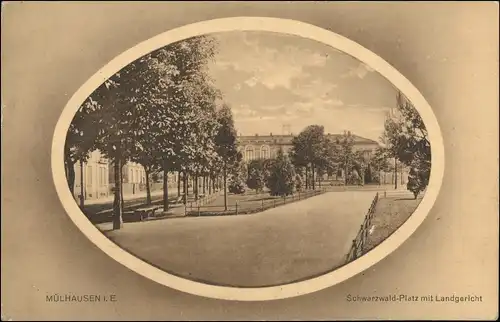 CPA Mülhausen Mulhouse Schwarzwaldplatz 1915