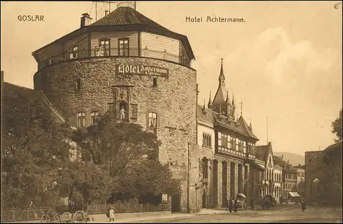 Ansichtskarte Goslar Hotel Achtermann 1913