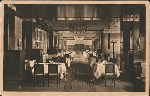 Ansichtskarte Berlin Potsdamer Platz Weinhaus "Rheingold" Schwarzer Saal 1924