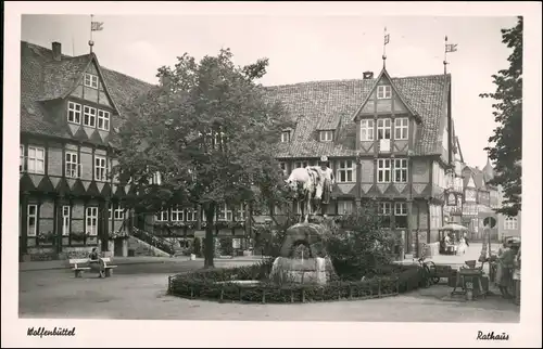 Ansichtskarte Wolfenbüttel Rathaus 1955