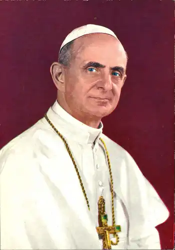 Ansichtskarte  Paulus Papst Vatikan Paul VI 1970