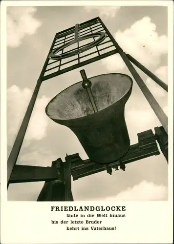 Friedland LK Göttingen Grenzdurchgangslager Friedlandglocke Friedlandhilfe 1965