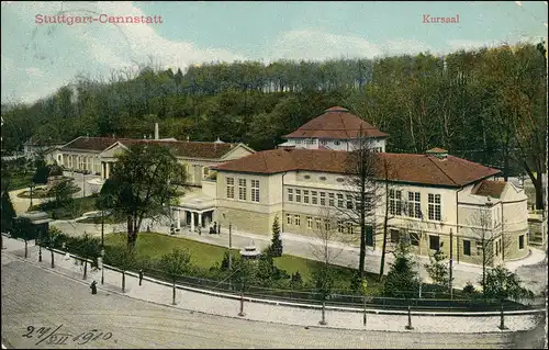 Ansichtskarte Cannstatt-Stuttgart Partie am Kursaal 1910