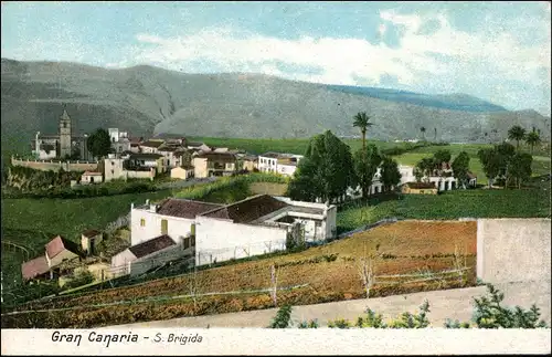 Postales Santa Brigida (Gran Canaria) Stadtpartie 1909
