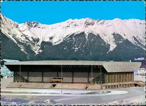 Ansichtskarte Innsbruck Olympia-Eisstadion mit Schnellaufbahn 1970
