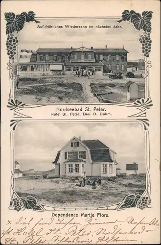 Ansichtskarte St. Peter-Ording Hotel 2 Bild 1912