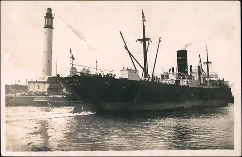 CPA Malo-Dünkirchen Dunkerque Dampfer und Leuchtturm 1930