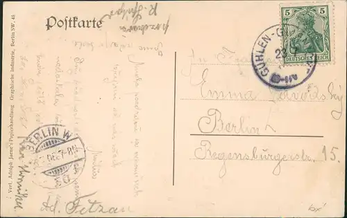 Ansichtskarte Gühlen-Glienicke-Neuruppin Forsthaus Tornow 1923