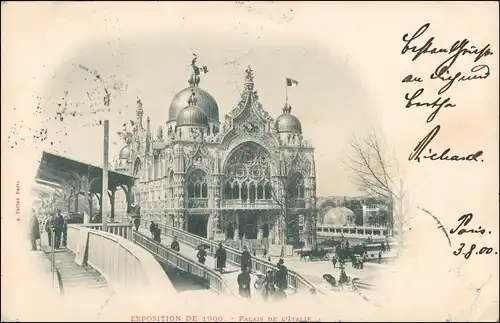 CPA Paris Expo Italien Palais - Haltestelle 1900