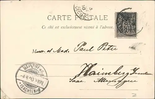 CPA Paris Expo Italien Palais - Haltestelle 1900