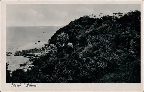 Ansichtskarte Lohme (Rügen) Berg Hafen Villen 1934