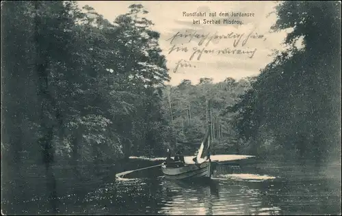 Postcard Misdroy Międzyzdroje Rundfahrt auf dem Jordansee 1909