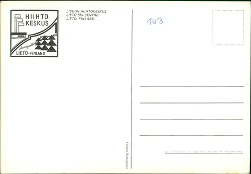 Postcard Lieto Autos vor Skisprungschanze Wintersport Ski Centre 1970