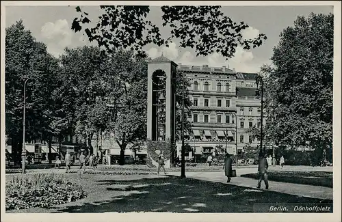 Ansichtskarte Mitte-Berlin Dönhoffsplatz, Park - Geschäfte 1940