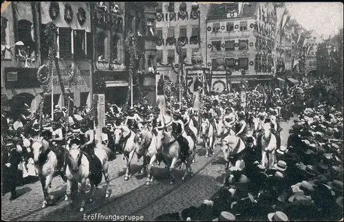 Ansichtskarte Nürnberg Sängerfest Eröffnungsgruppe 1912