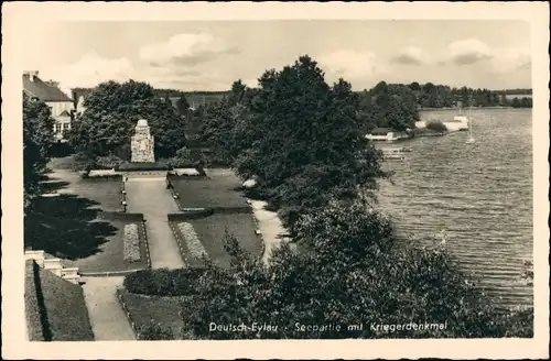 Postcard Deutsch Eylau Iława Seepartie Kriegerdenkmal 1932
