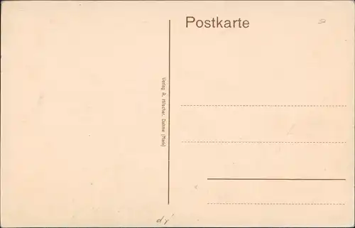 Ansichtskarte Dahme (Mark) Hauptstrasse m. Vogelturm 1913