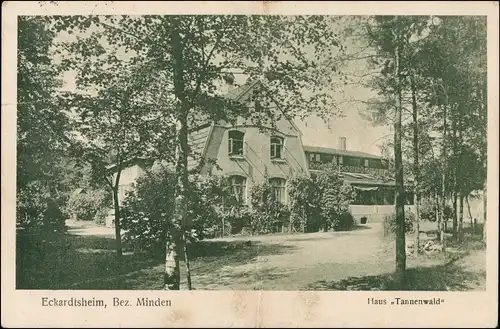 Ansichtskarte Eckardtsheim Haus Tannenwald BZ. Minden 1928