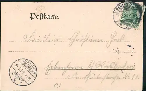 Ansichtskarte Treptow-Berlin U-Bahn - 2 Bild Tunnelnbahn 1903