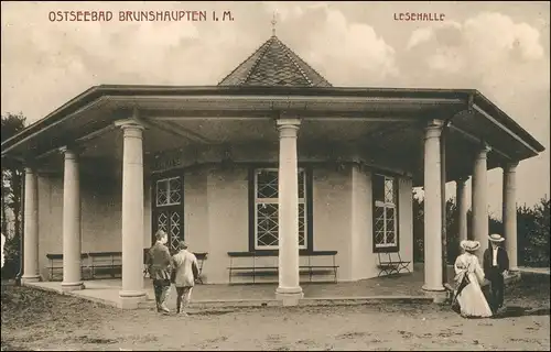 Ansichtskarte Brunshaupten-Kühlungsborn An der Lesehalle 1922
