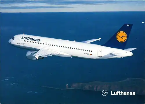 Ansichtskarte  Lufthansa Airbus A320-200 Flugwesen - Flugzeuge 1988