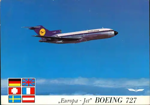 Ansichtskarte  BOEING 727 - „Europa Jet" Flugwesen - Flugzeuge 1969