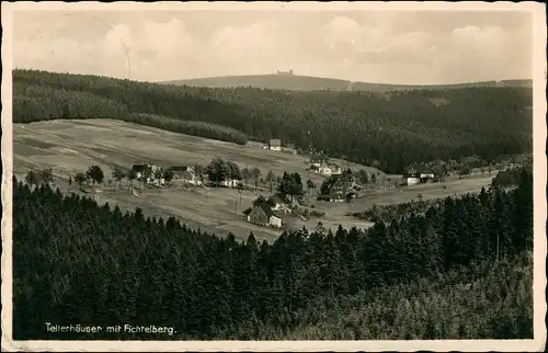 Ansichtskarte Tellerhäuser-Breitenbrunn (Erzgebirge) Stadtpartie 1929