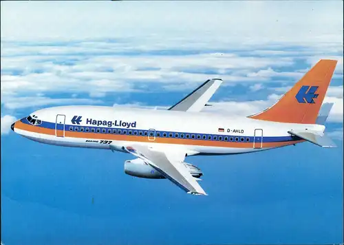 Ansichtskarte  Hapag-Lloyd Boeing 737-200 Flugwesen - Flugzeuge 198