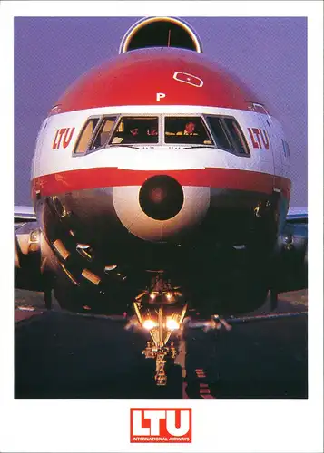 Ansichtskarte  Flugwesen - Flugzeuge - LTU Frontansicht 1999