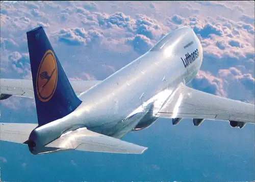 Ansichtskarte  Lufthansa Boeing 747-200 Flugwesen - Flugzeuge 1996