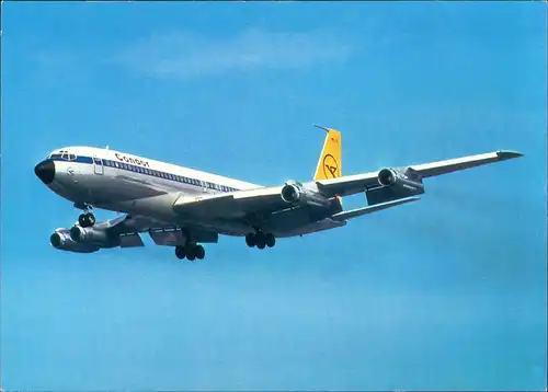 Ansichtskarte  Condor Intercontinental-Jet Boeing 707-330 B 1982