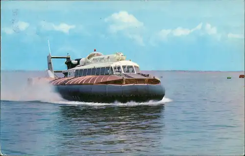 Ansichtskarte  S.R.N.6. Hovercraft Luftkissenboot Luftkissenfahrzeug 1970