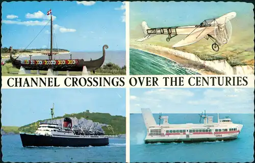 CHANNEL CROSSINGS Viking Ship, Steamer, Hovercraft und Flugzeug 1969