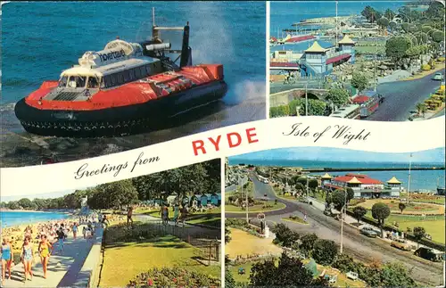 Ryde (Isle of Wight) Luftkissenboot Hovercraft Ansichten Isel of Wight Ryde 1973