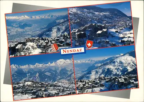 Ansichtskarte Nendaz 4 Bild: Winterlandschaften 1985