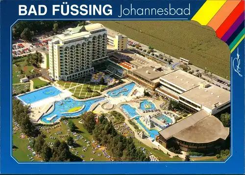 Ansichtskarte Bad Füssing Luftbild Johannesbad 1983